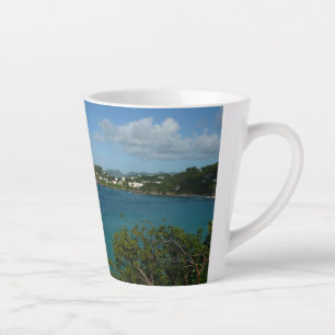 Tasse Latte Côte de Sainte-Lucie - Caraïbes Photo de vacances