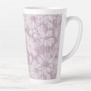 Tasse Latte Cottage du comté Velvety Lilac Daisy