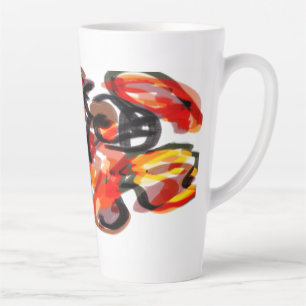 Tasse Latte Coucher de soleil renard automne