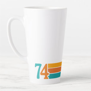 Tasse Latte Coucher de soleil rétro 74