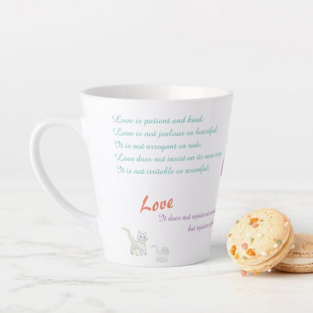 Tasse Latte Coupe d'amour (En situation)