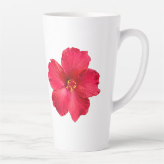 Tasse Latte Coupe de café avec Hibiscus