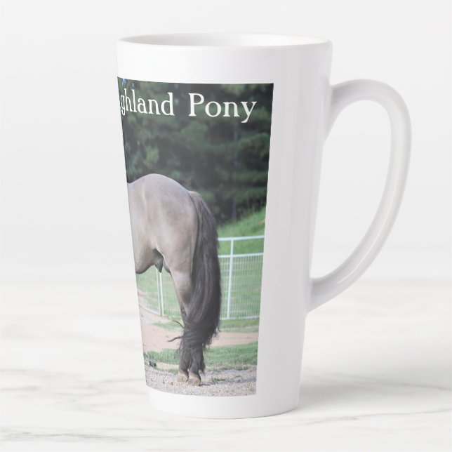 Tasse Latte Coupe de latte de poney Highland (Droite)