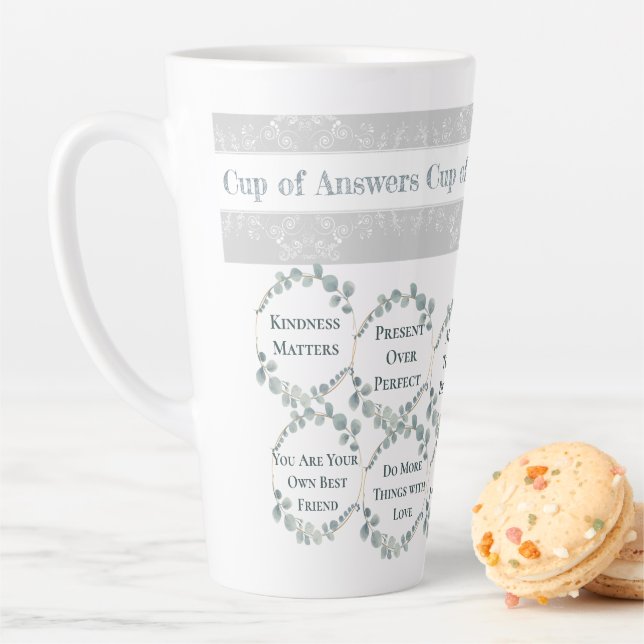 Tasse Latte Coupe de réponses Auto-Love Citations (En situation)