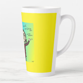 Tasse Latte Coupe du texte: Si vous pouvez dire non,