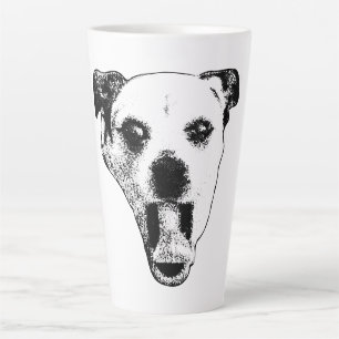 Tasse Latte Coupe Gremlin en noir et blanc