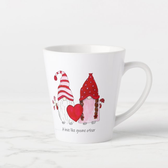 Tasse Latte Couple Gnome (Droite)