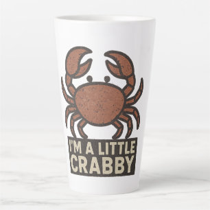 Tasse Latte Crabe en détresse – Vintage “Je suis un peu grinch