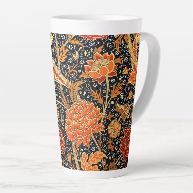 Tasse Latte Cray, un beau design William Morris, (Angle droit)