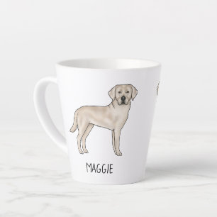 Tasse Latte Cream Labrador Retriever Cute Lab Votre Nom