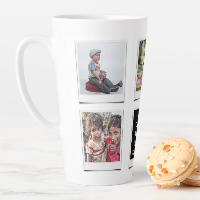 Tasse Latte Créez votre propre collection de photos de famille (En situation)