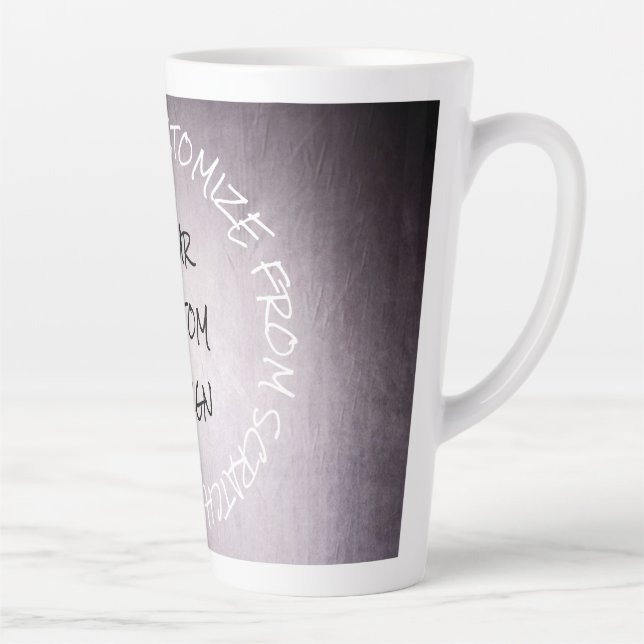 Tasse Latte Créez votre propre Customisé (Droite)