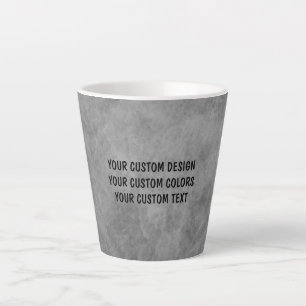 Tasse Latte Créez votre propre personnalisation personnalisée