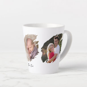 Tasse Latte Créez votre propre photo personnalisée et texte pe