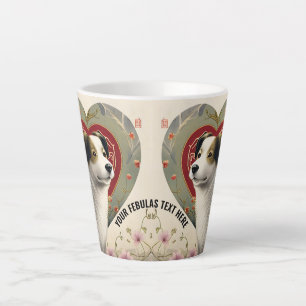Tasse Latte Créez votre propre texte personnalisé personnalisé