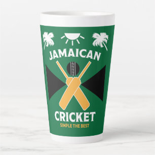 Tasse Latte Cricket jamaïcain