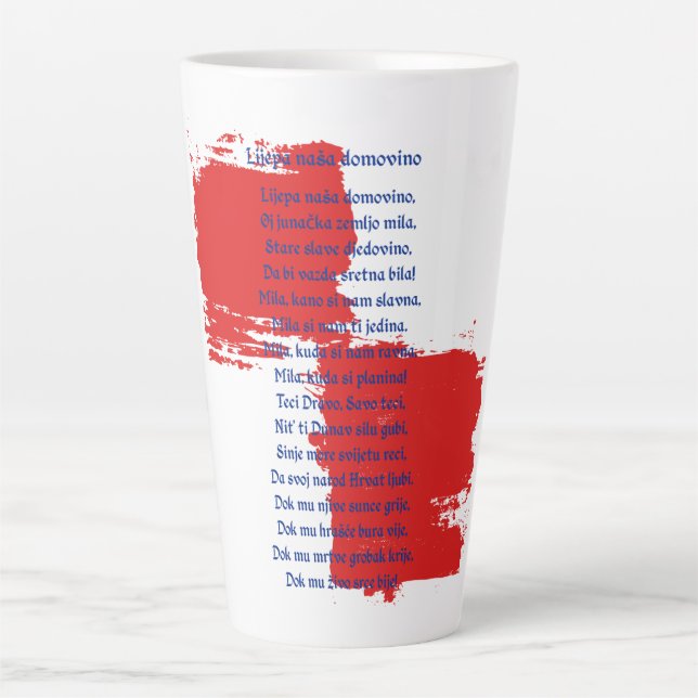 Tasse Latte Croatie (Devant)