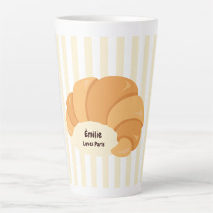 Tasse Latte Croissant jaune