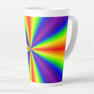 Tasse Latte Croix arc-en-ciel