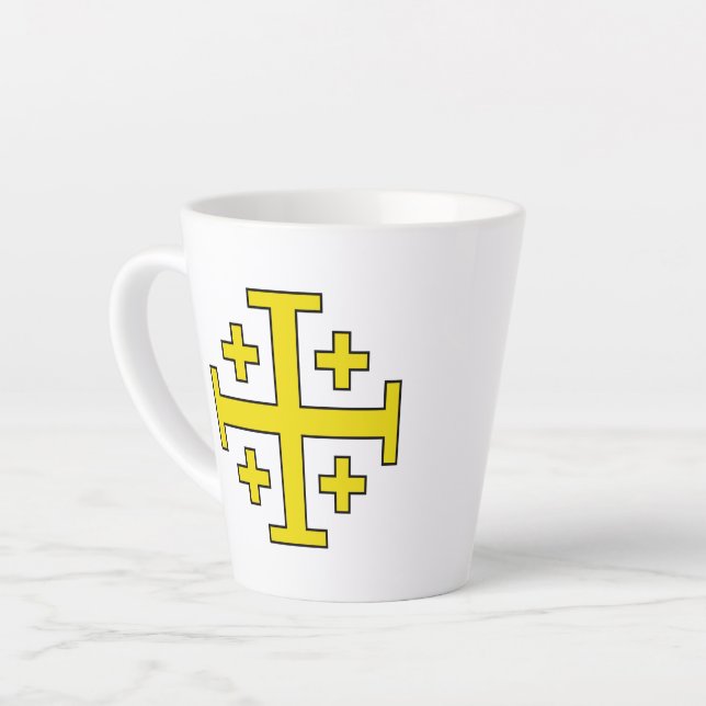 Tasse Latte Croix de Jérusalem (Angle gauche)