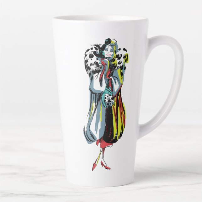 Tasse Latte Cruella de Vil| Dans ses fourrures (Droite)