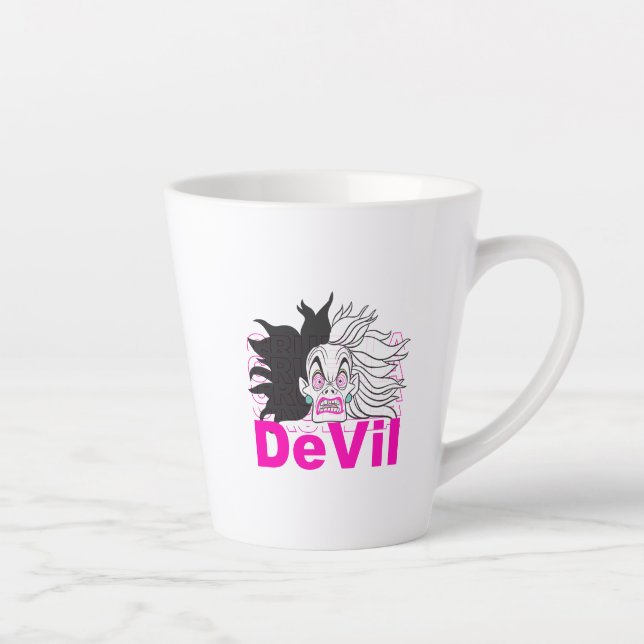 Tasse Latte Cruella de Vil| Dans une rage (Droite)