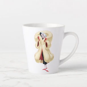 Tasse Latte Cruella de Vil Fourrure à la mode