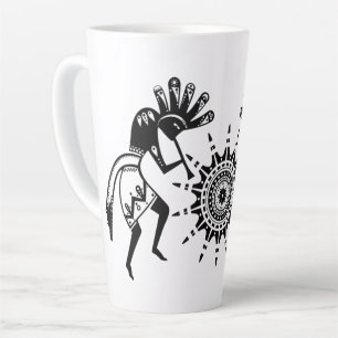 Tasse Latte Culture amérindienne - Soleil Danser Kokopelli 1