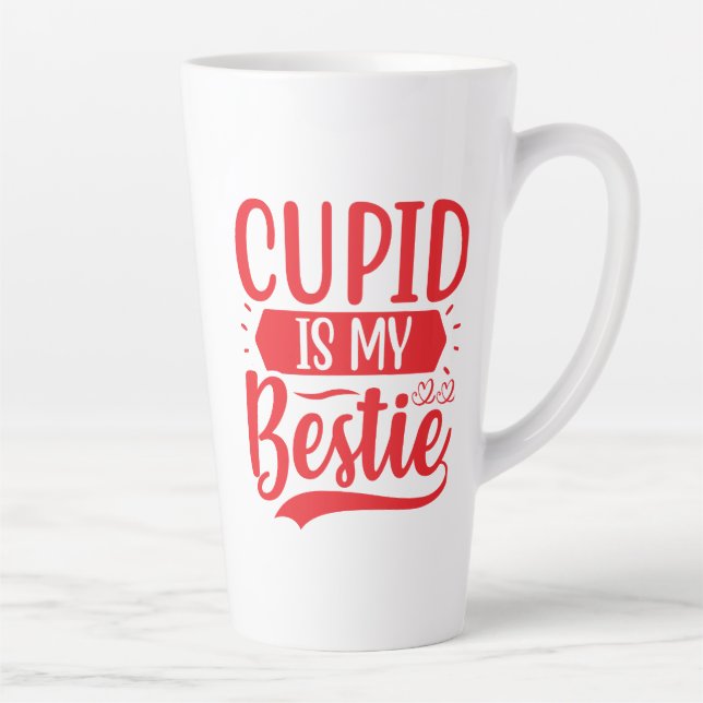 Tasse Latte cupide est ma bestie (Droite)