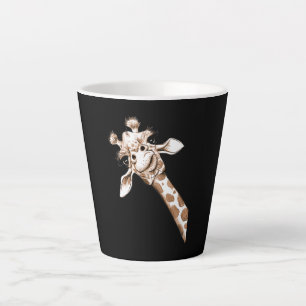 Tasse Latte Curieuse Giraffe Funny Zoo Animal Costume Cadeau