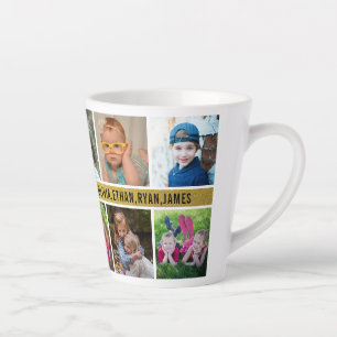 Tasse Latte Custom 10 Photo Collage We Love You Tante