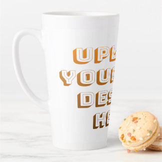 Tasse Latte Custom Upload Design Product