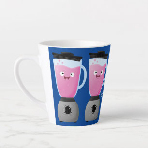 Tasse Latte Cute happy food mixender cuisine appareil dessin a