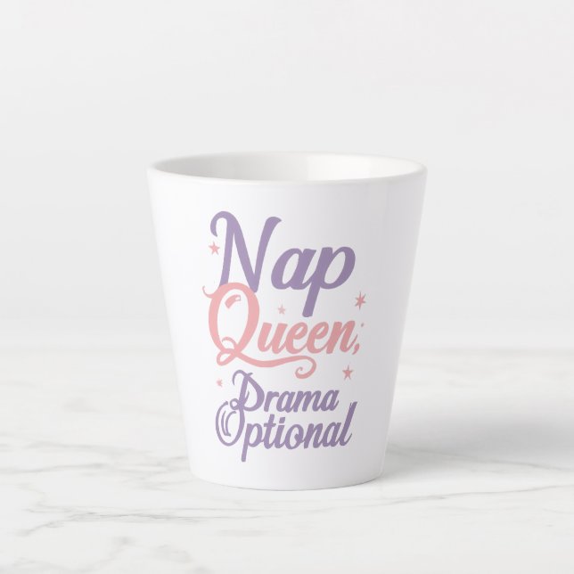 Tasse Latte Cute Sleep Lover Anti-Drama Saying (Devant)
