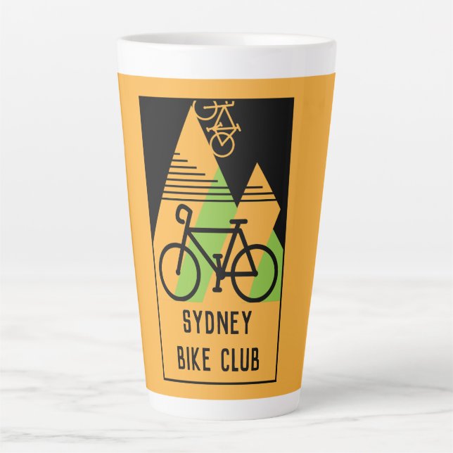 Tasse Latte Cyclisme Australie (Devant)