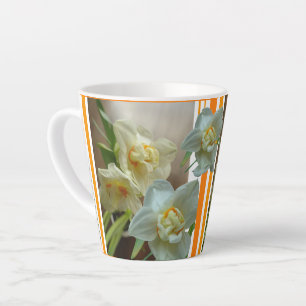 Tasse Latte Daffodiles de la couronne nuptiale Design Latte Mu