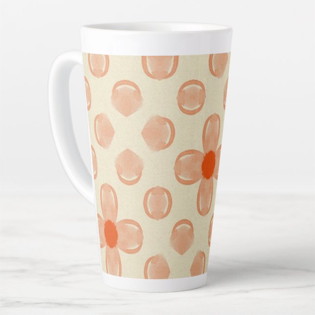 Tasse Latte Dainty Dot Florals (Angle gauche)