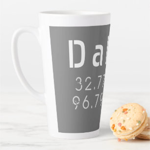 Tasse Latte Dallas Latitude Longitude