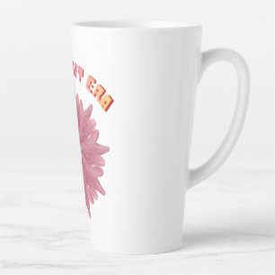 Tasse Latte Dans Mon Ère Douce   Art Floral Rose Esthétique Y2