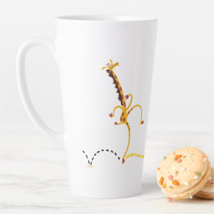 Tasse Latte DANSER AUTOUR DE MAUVAIS GIRAFFE "STUFF" par Jeff 