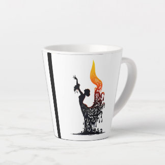 Tasse Latte Danseuse de flamenco