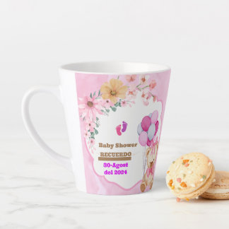 Tasse Latte de recuerdo única y personalizada de Baby Shower