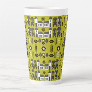 Tasse Latte Décoration de maison scandi moutarde chaude