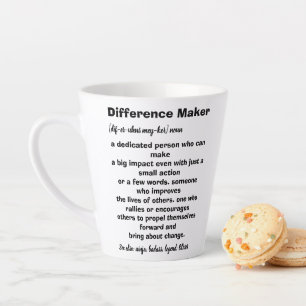 Tasse Latte Définition de facteur de différence Inspirationnel