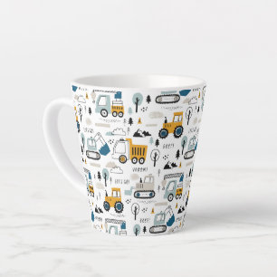Tasse Latte Déplaçons le Motif de véhicule