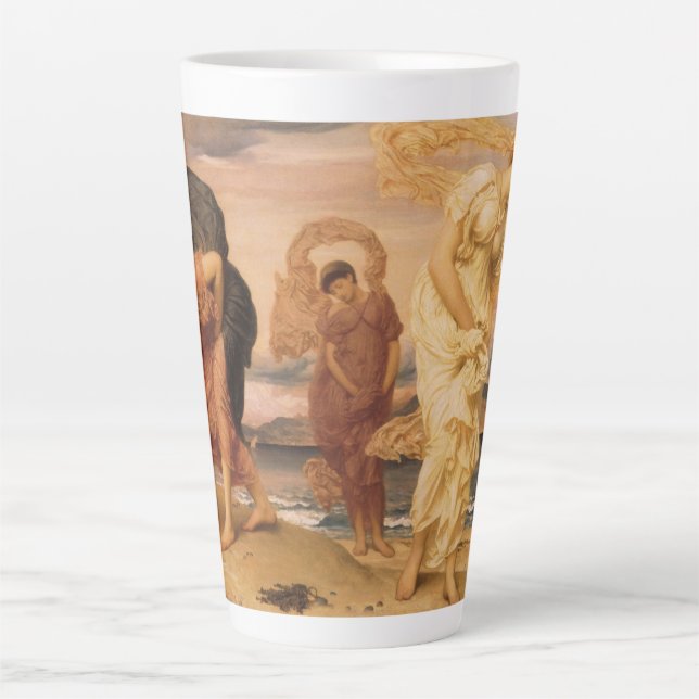 Tasse Latte Des Filles Grecques Ramassent Des Galets Par Lord  (Devant)