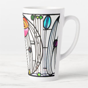 Tasse Latte Design de fleurs Charles Rennie Mackintosh