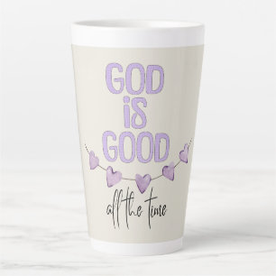Tasse Latte Dieu est bon tout le temps