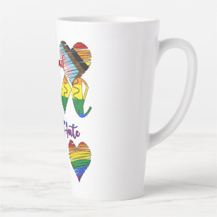 Tasse Latte Diffuser l'amour pas haïr