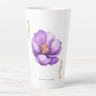Tasse Latte Dipladenia Floral Design – Tropical